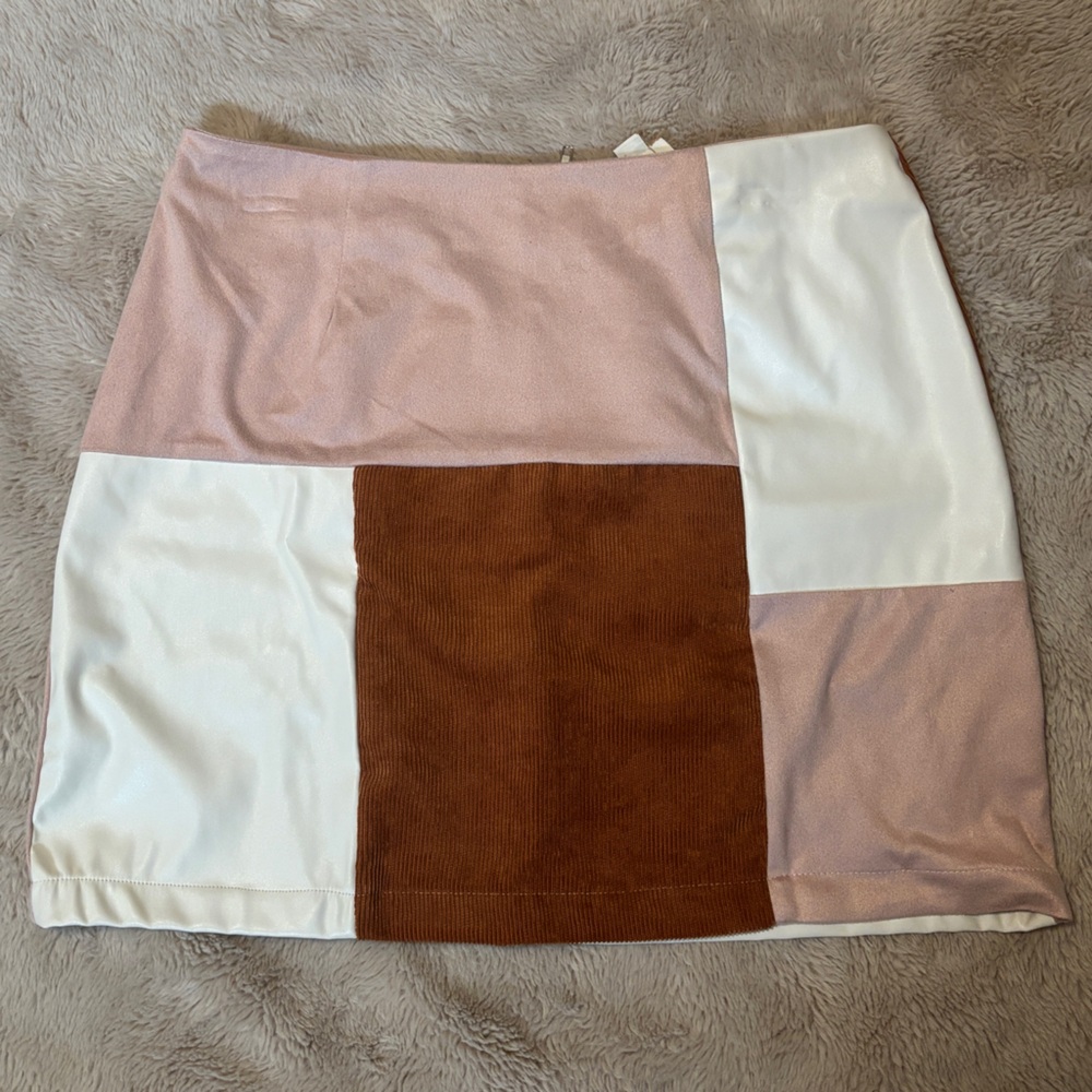 Blue Rain Mini Skirt, multicolor